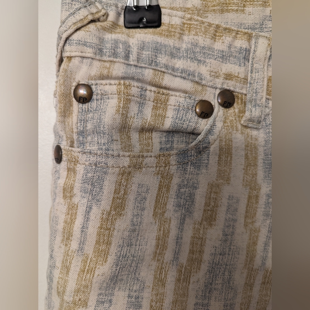 Free People Aztec Pattern Cropped Pants - Picture 2 of 6